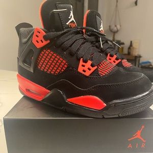 Air Jordan's 4's Retro Red Youth Size 4